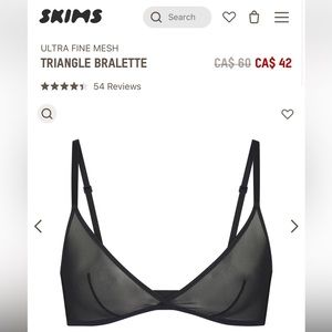 SKIMS: ultra fine mesh triangle bralette
